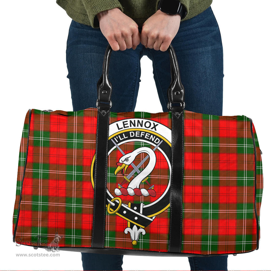 Scottish Lennox Modern Clan Tartan Travel Bag - Crest Classic Scottish Plaid Tartan Plaid