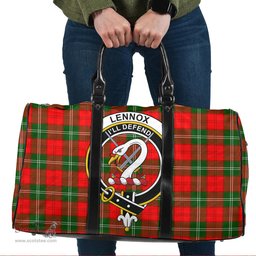 Scottish Lennox Modern Clan Tartan Travel Bag - Crest Classic Scottish Plaid Tartan Plaid