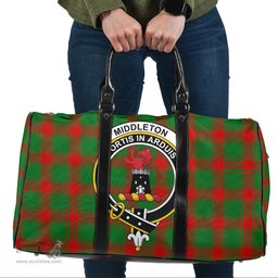 Scottish Middleton Modern Clan Tartan Travel Bag - Crest Classic Scottish Plaid Tartan Plaid