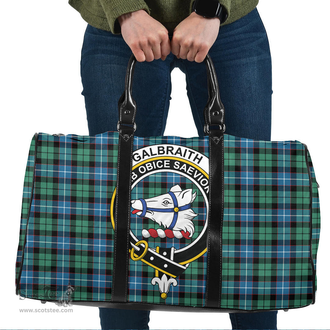 Scottish Galbraith Ancient Clan Tartan Travel Bag - Crest Classic Scottish Plaid Tartan Plaid