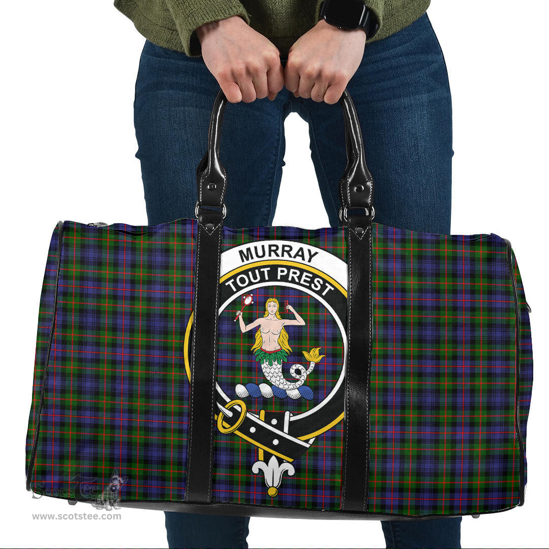 Scottish Murray of Atholl Modern Clan Tartan Travel Bag - Crest Classic Scottish Plaid Tartan Plaid