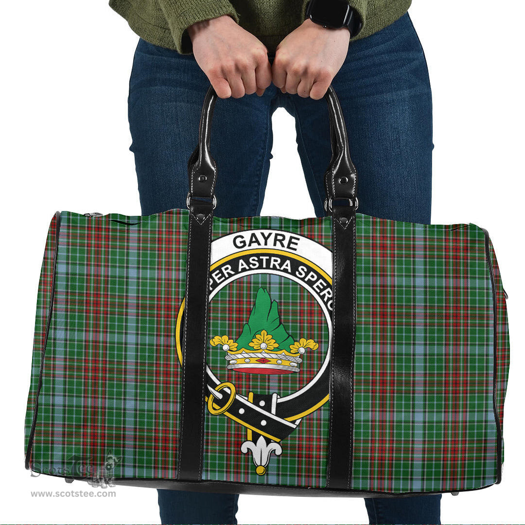 Scottish Gayre Clan Tartan Travel Bag - Crest Classic Scottish Plaid Tartan Plaid