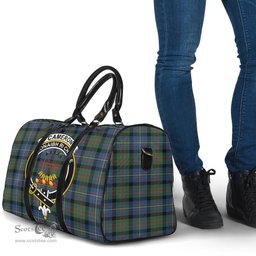 Scottish Cameron of Erracht Ancient Clan Tartan Travel Bag - Crest Classic Scottish Plaid Tartan Plaid