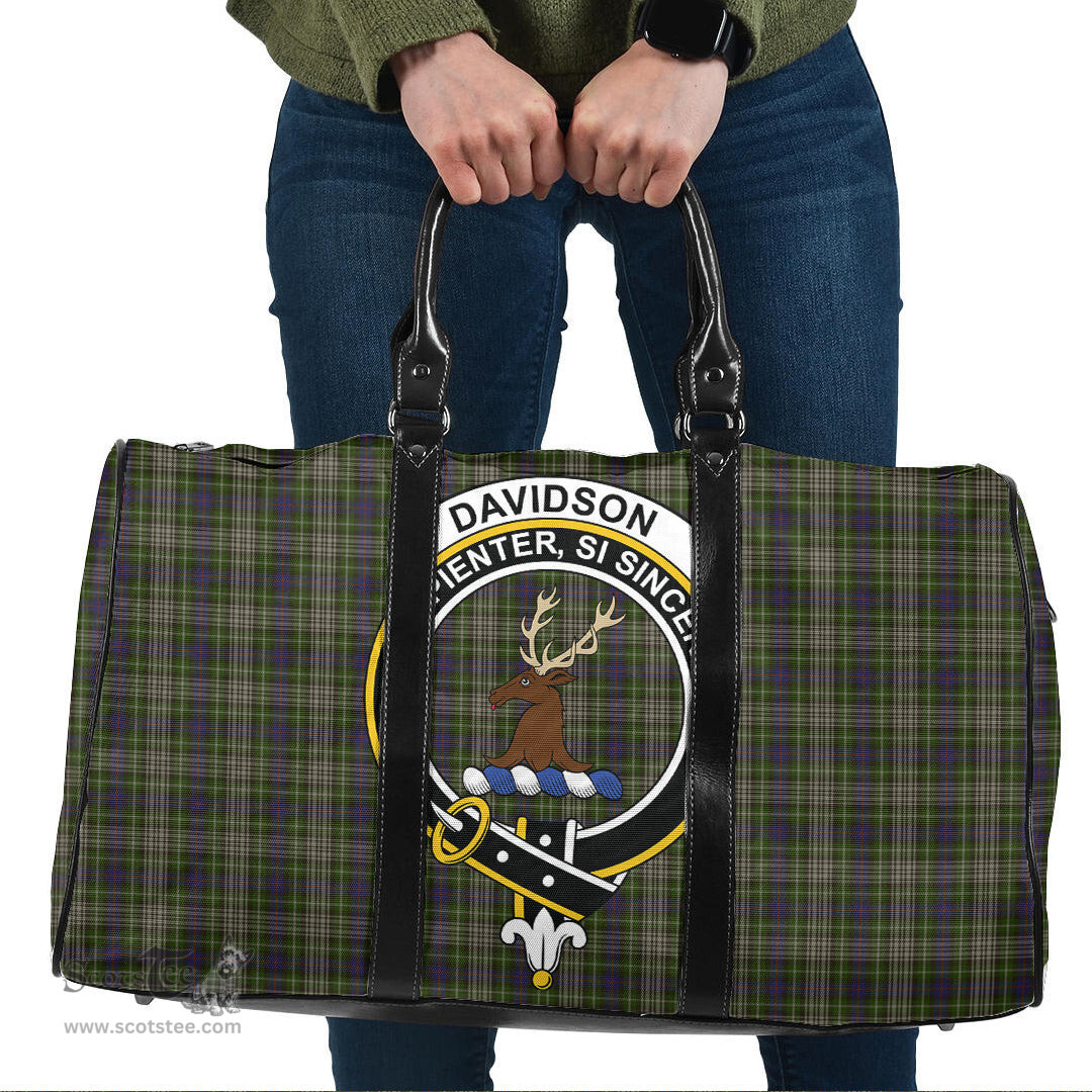 Scottish Davidson Tulloch Dress Clan Tartan Travel Bag - Crest Classic Scottish Plaid Tartan Plaid