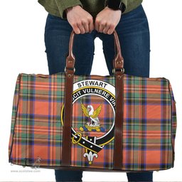 Scottish Stewart Royal Ancient Clan Tartan Travel Bag - Crest Classic Scottish Plaid Tartan Plaid