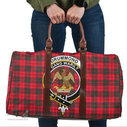 Scottish Drummond Modern Clan Tartan Travel Bag - Crest Classic Scottish Plaid Tartan Plaid