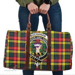 Scottish Buchanan Modern Clan Tartan Travel Bag - Crest Classic Scottish Plaid Tartan Plaid