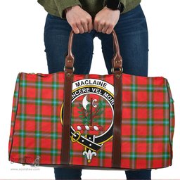 Scottish MacLaine of Loch Buie Clan Tartan Travel Bag - Crest Classic Scottish Plaid Tartan Plaid