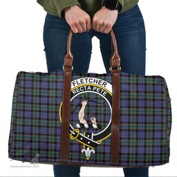 Scottish Fletcher Modern Clan Tartan Travel Bag - Crest Classic Scottish Plaid Tartan Plaid