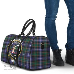 Scottish MacRae Hunting Modern Clan Tartan Travel Bag - Crest Classic Scottish Plaid Tartan Plaid
