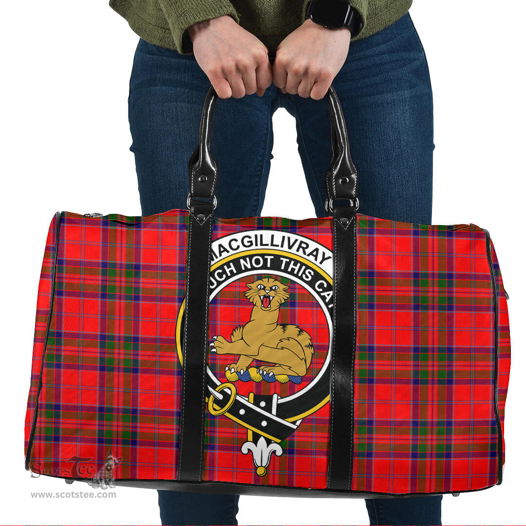 Scottish MacGillivray Modern Clan Tartan Travel Bag - Crest Classic Scottish Plaid Tartan Plaid
