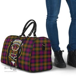 Scottish Carnegie Modern Clan Tartan Travel Bag - Crest Classic Scottish Plaid Tartan Plaid