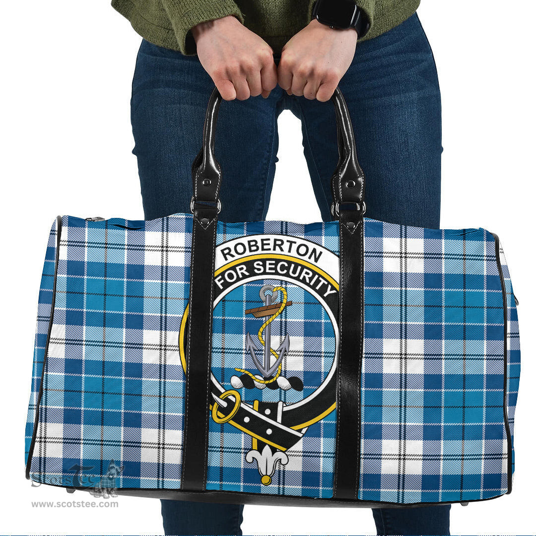 Scottish Roberton Clan Tartan Travel Bag - Crest Classic Scottish Plaid Tartan Plaid