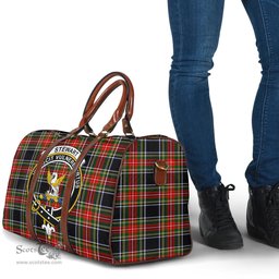 Scottish Stewart Black Clan Tartan Travel Bag - Crest Classic Scottish Plaid Tartan Plaid