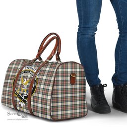 Scottish Stewart Dress Ancient Clan Tartan Travel Bag - Crest Classic Scottish Plaid Tartan Plaid