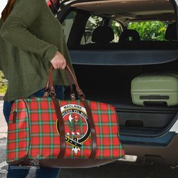Scottish MacLaine of Loch Buie Clan Tartan Travel Bag - Crest Classic Scottish Plaid Tartan Plaid