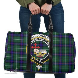 Scottish MacDonald of the Isles Hunting Modern Clan Tartan Travel Bag - Crest Classic Scottish Plaid Tartan Plaid