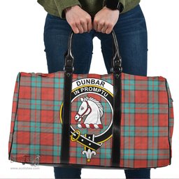 Scottish Dunbar Ancient Clan Tartan Travel Bag - Crest Classic Scottish Plaid Tartan Plaid