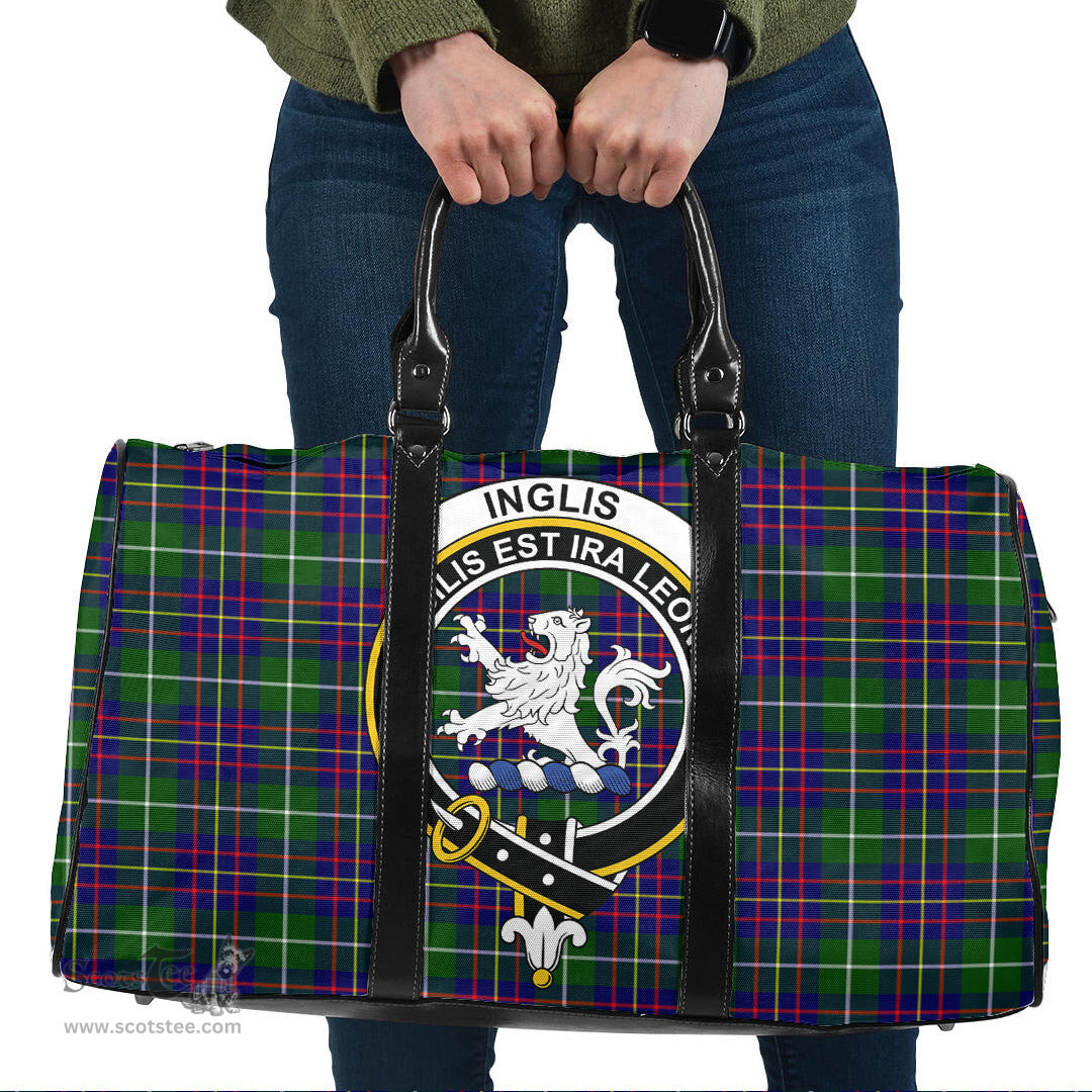 Scottish Inglis Modern Clan Tartan Travel Bag - Crest Classic Scottish Plaid Tartan Plaid