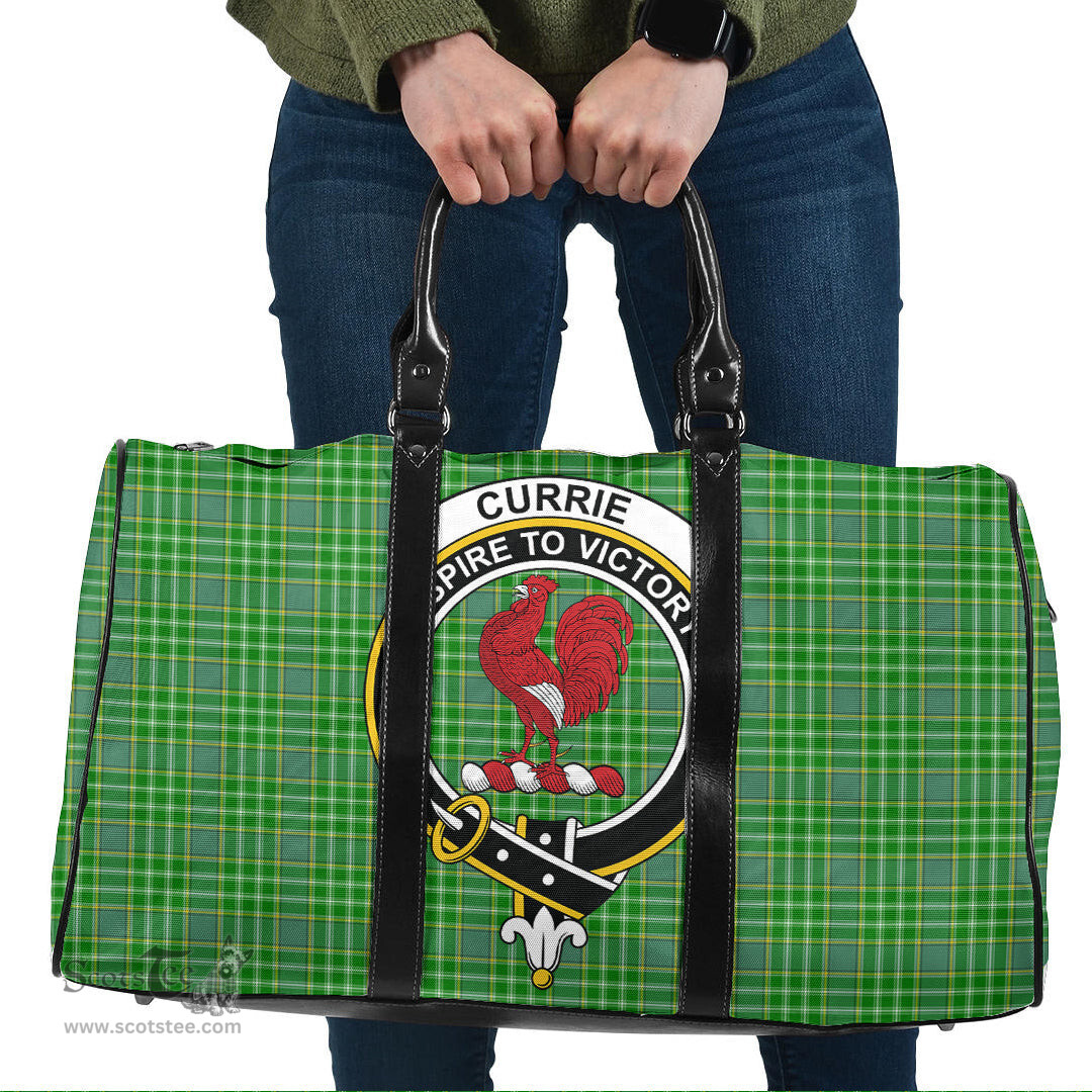 Scottish Currie Clan Tartan Travel Bag - Crest Classic Scottish Plaid Tartan Plaid