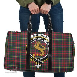 Scottish MacKintosh Hunting Modern Clan Tartan Travel Bag - Crest Classic Scottish Plaid Tartan Plaid