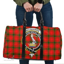 Scottish MacQuarrie Modern Clan Tartan Travel Bag - Crest Classic Scottish Plaid Tartan Plaid