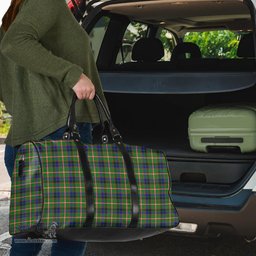 Scottish Reid Green Clan Tartan Travel Bag - Classic Scottish Plaid Tartan Plaid
