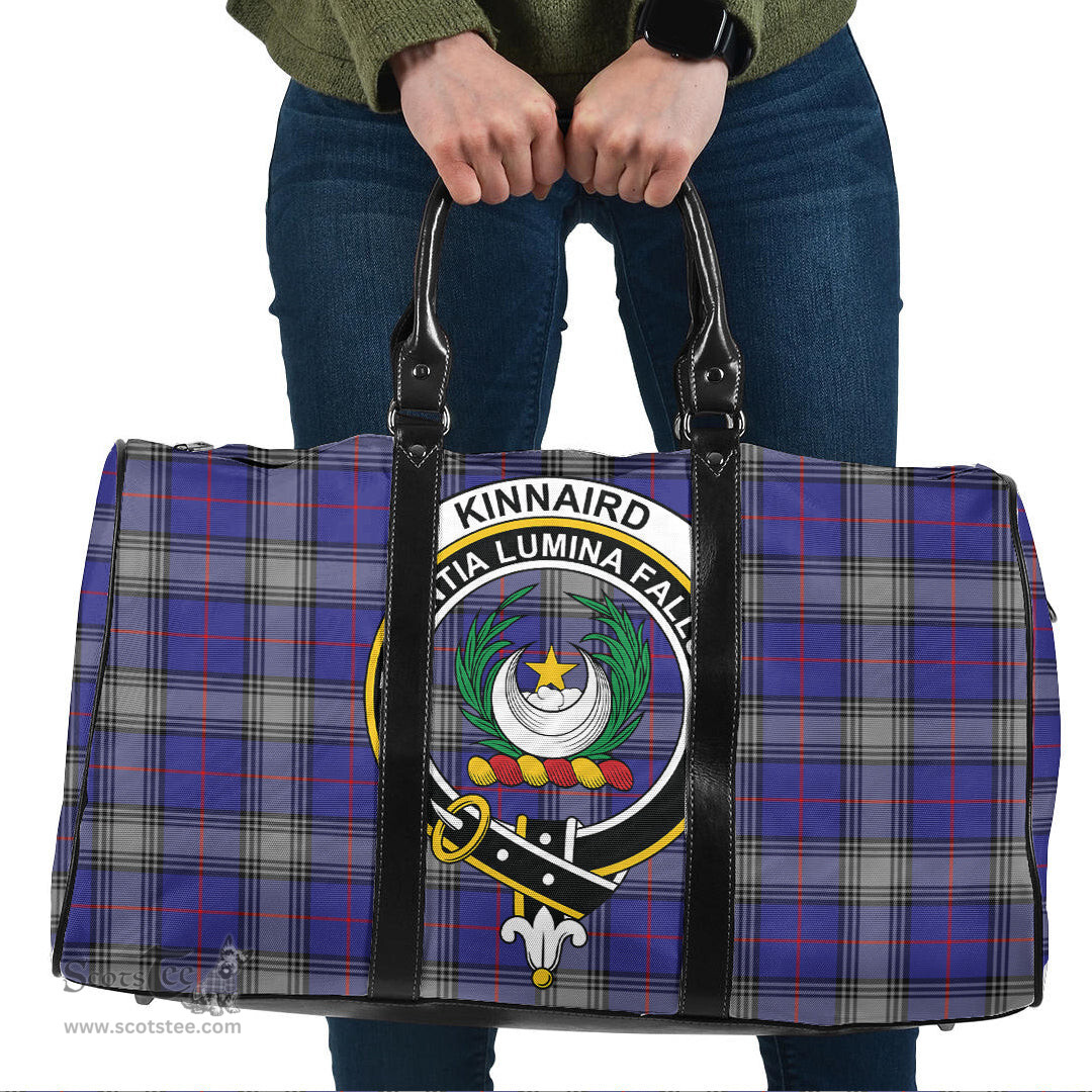 Scottish Kinnaird Clan Tartan Travel Bag - Crest Classic Scottish Plaid Tartan Plaid