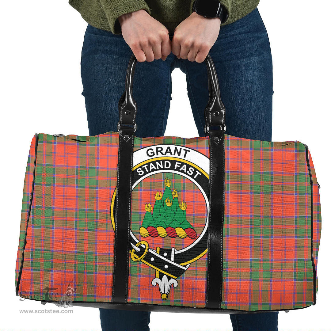 Scottish Grant Ancient Clan Tartan Travel Bag - Crest Classic Scottish Plaid Tartan Plaid