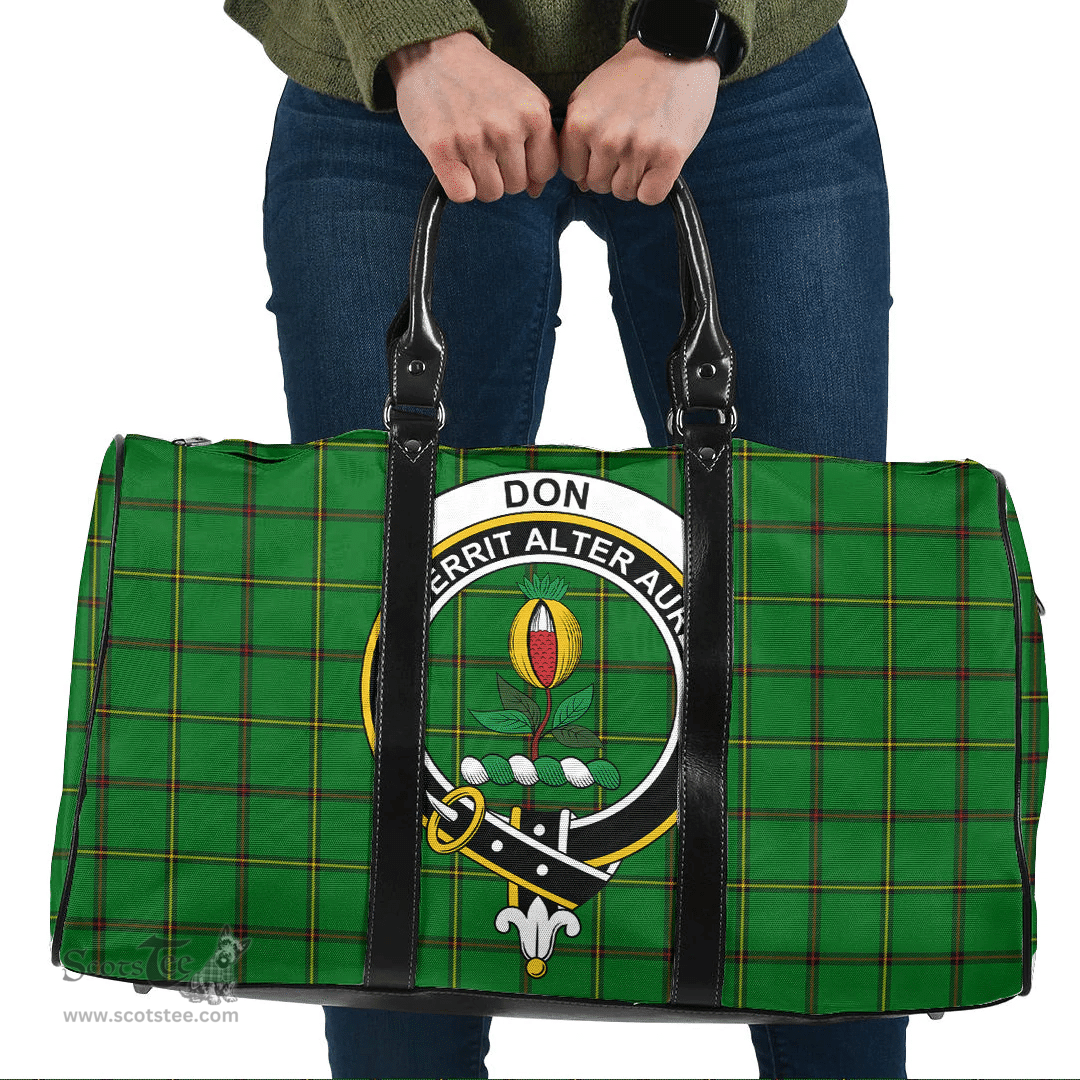 Scottish Don _Tribe of Mar Clan Tartan Travel Bag - Crest Classic Scottish Plaid Tartan Plaid