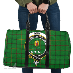 Scottish Don _Tribe of Mar Clan Tartan Travel Bag - Crest Classic Scottish Plaid Tartan Plaid