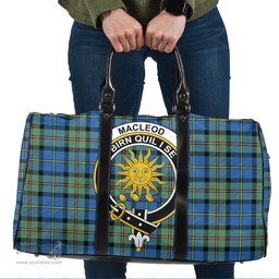 Scottish MacLeod of Harris Ancient Clan Tartan Travel Bag - Crest Classic Scottish Plaid Tartan Plaid