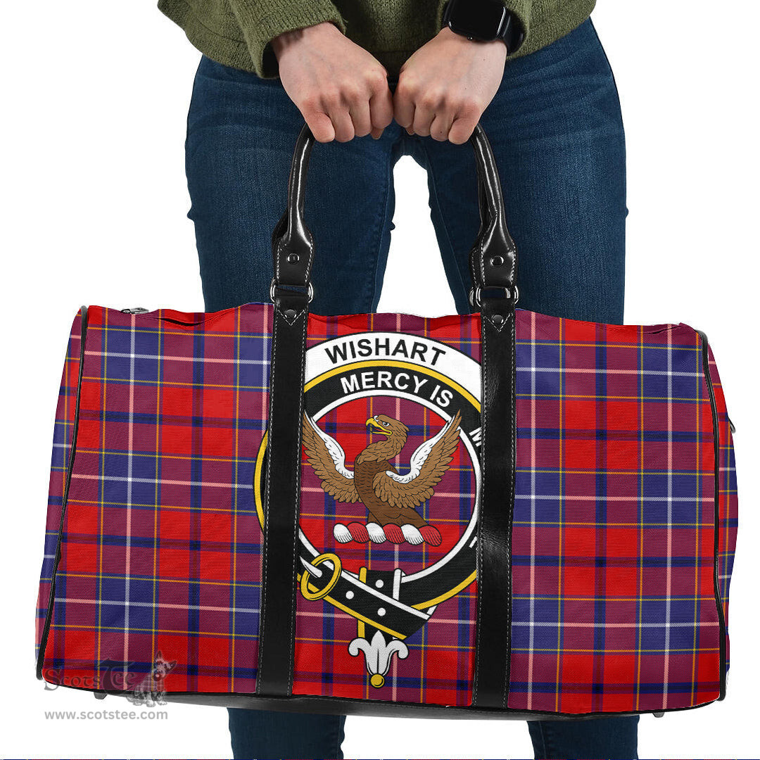 Scottish Wishart Dress Clan Tartan Travel Bag - Crest Classic Scottish Plaid Tartan Plaid