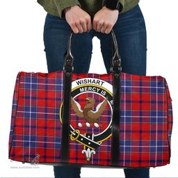 Scottish Wishart Dress Clan Tartan Travel Bag - Crest Classic Scottish Plaid Tartan Plaid