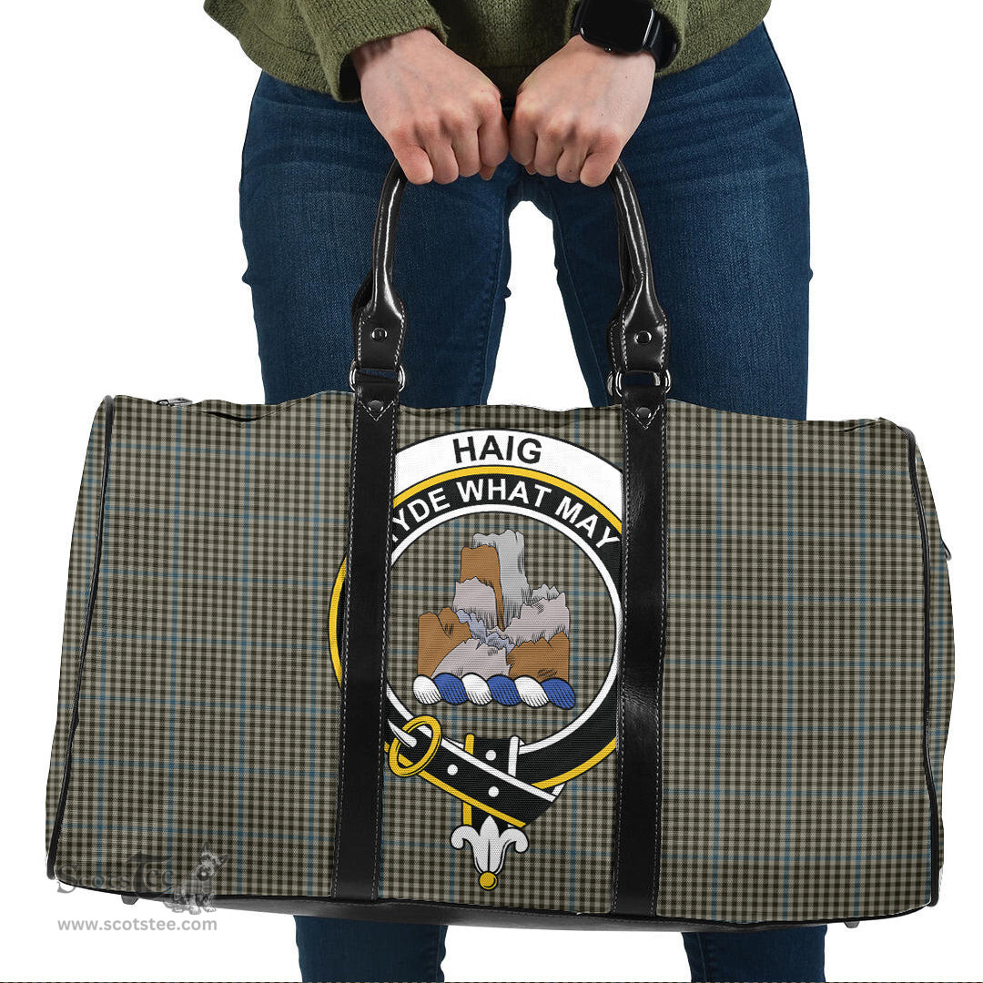Scottish Haig Check Clan Tartan Travel Bag - Crest Classic Scottish Plaid Tartan Plaid