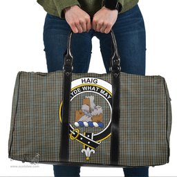 Scottish Haig Check Clan Tartan Travel Bag - Crest Classic Scottish Plaid Tartan Plaid
