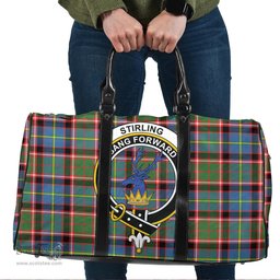 Scottish Stirling Bannockburn District Clan Tartan Travel Bag - Crest Classic Scottish Plaid Tartan Plaid