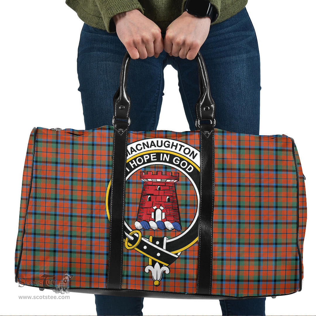 Scottish MacNaughton Ancient Clan Tartan Travel Bag - Crest Classic Scottish Plaid Tartan Plaid