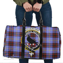 Scottish Rutherford Clan Tartan Travel Bag - Crest Classic Scottish Plaid Tartan Plaid