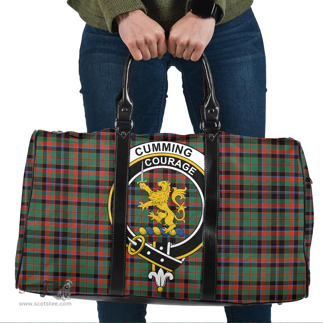 Scottish Cumming Hunting Ancient Clan Tartan Travel Bag - Crest Classic Scottish Plaid Tartan Plaid