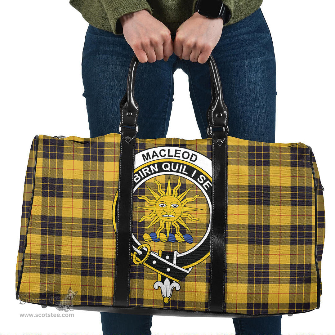 Scottish MacLeod of Lewis Ancient Clan Tartan Travel Bag - Crest Classic Scottish Plaid Tartan Plaid