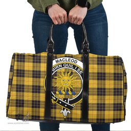 Scottish MacLeod of Lewis Ancient Clan Tartan Travel Bag - Crest Classic Scottish Plaid Tartan Plaid