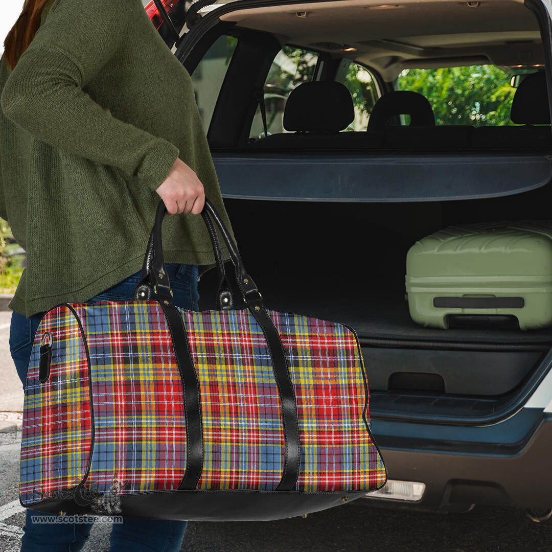 Scottish Drummond of Strathallan Clan Tartan Travel Bag - Classic Scottish Plaid Tartan Plaid