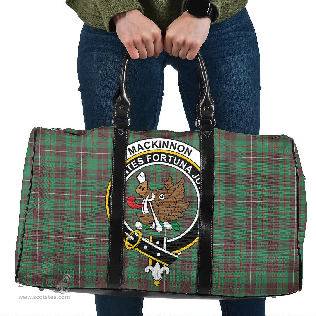 Scottish MacKinnon Hunting Ancient Clan Tartan Travel Bag - Crest Classic Scottish Plaid Tartan Plaid