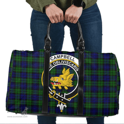 Scottish Campbell Modern Clan Tartan Travel Bag - Crest Classic Scottish Plaid Tartan Plaid