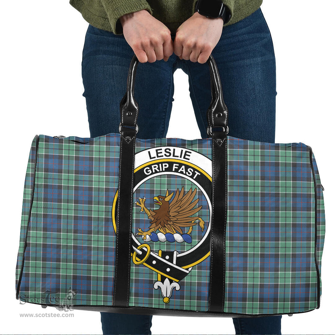 Scottish Leslie Hunting Ancient Clan Tartan Travel Bag - Crest Classic Scottish Plaid Tartan Plaid