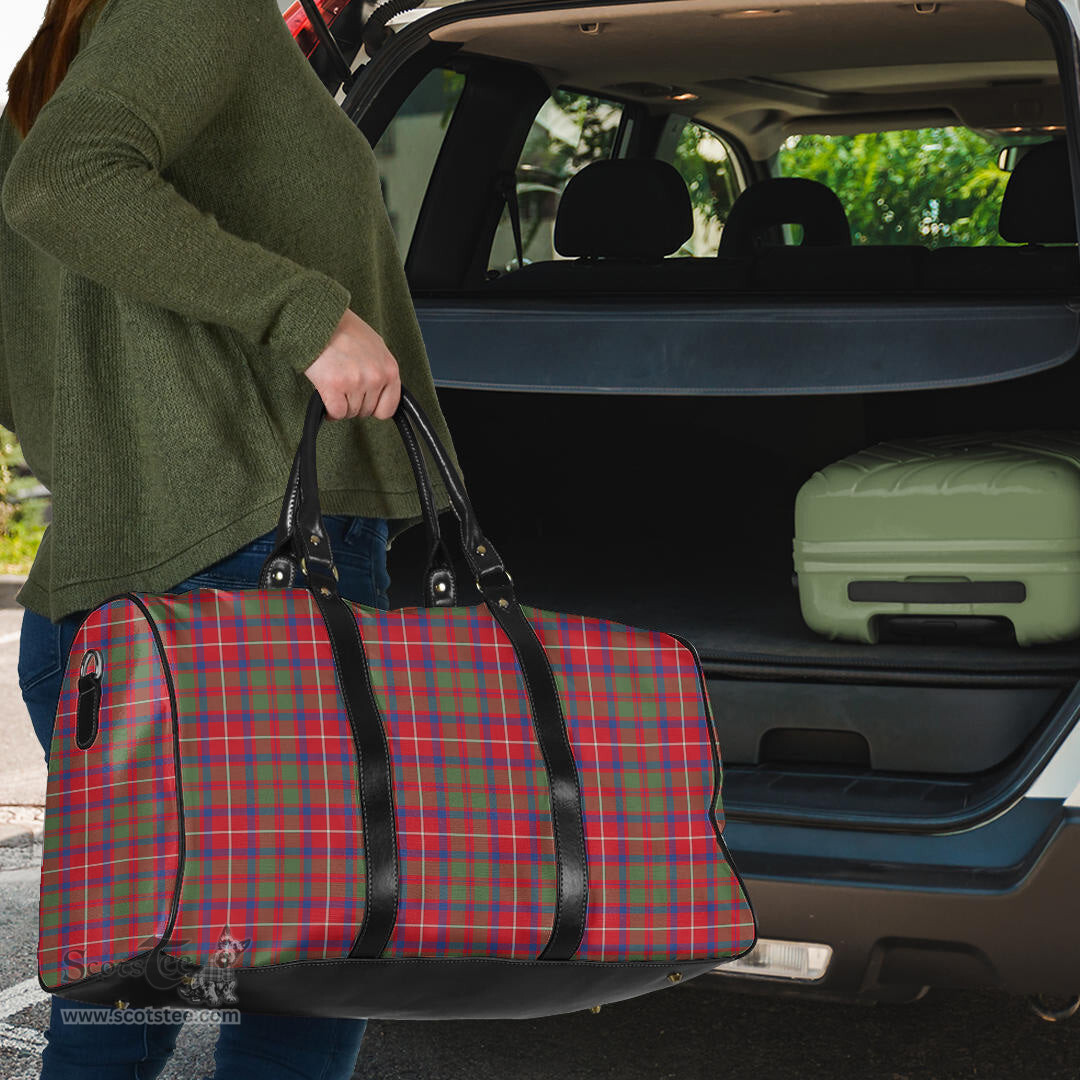 Scottish Shaw Red Modern Clan Tartan Travel Bag - Classic Scottish Plaid Tartan Plaid
