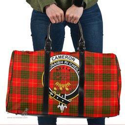 Scottish Cameron Modern Clan Tartan Travel Bag - Crest Classic Scottish Plaid Tartan Plaid