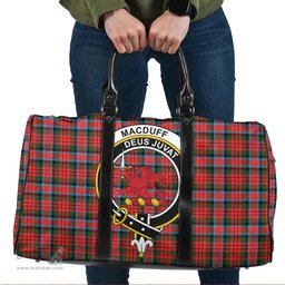 Scottish MacDuff Modern Clan Tartan Travel Bag - Crest Classic Scottish Plaid Tartan Plaid
