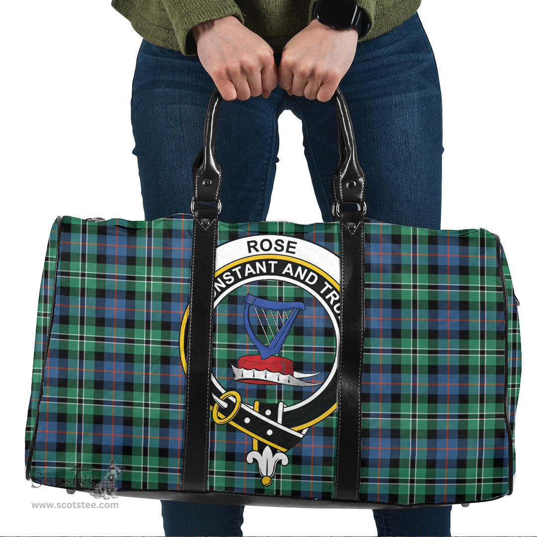 Scottish Rose Hunting Ancient Clan Tartan Travel Bag - Crest Classic Scottish Plaid Tartan Plaid